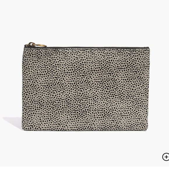 Madewell Handbags - NWT The Leather Pouch Clutch in Printed Calf Hair